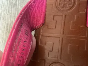 Tory Burch Thora leather thong sandals t-strap size 8 hibiscus thumbnail 7