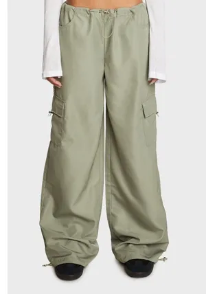 Edikted Asha Low Rise Nylon Cargo Pants thumbnail 2