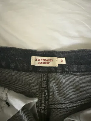 Levi's Black Jean Skirt thumbnail 4