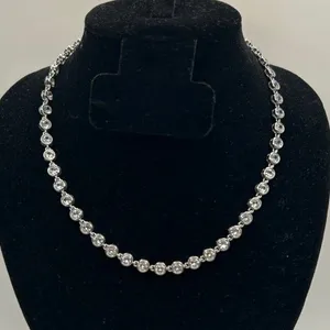 CZ Bezel Set Tennis Chain Silver 6mm 18 Inch No Pass Womens Waterproof New thumbnail 1