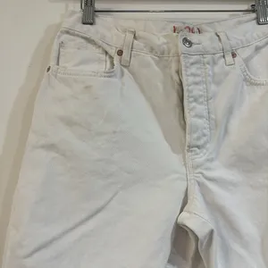 Free People | We The Free Maggie Mid Rise Distressed Straight Jeans White 28 thumbnail 13
