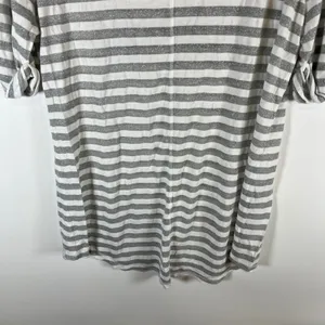 Victorias Secret Supermodel Essentials Striped Silver‎ Metallic Logo Top Medium thumbnail 9