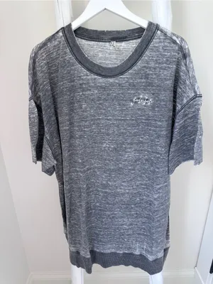 Free People Intimately Heather Gray Oversized Short Sleeve Sleep Tee thumbnail 2
