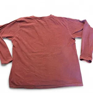 Burgundy long sleeve Old Orchard Beach Maine shirt Size Medium thumbnail 2