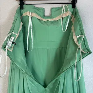Halston Heritage Meadow Embellished Mint Green Strapless Chiffon Mini Dress $545 thumbnail 13