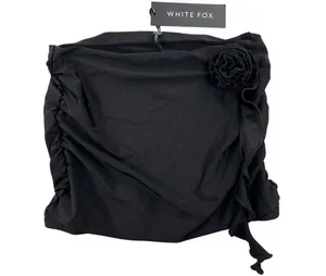 White Fox Boutique - Dancing In The Street Mini Skirt in Black thumbnail 1