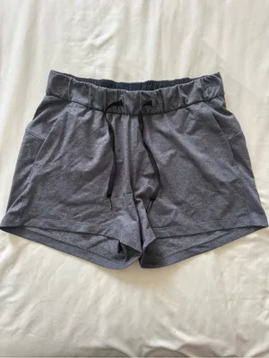 LULULEMON | Women’s Heather Gray Active Drawstring Shorts | 6 thumbnail 3