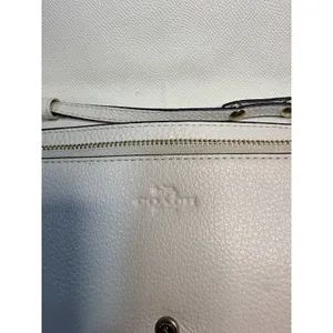 Small Coach Ivory Pebbled Logo Crossbody Detachable Strap Gold thumbnail 8