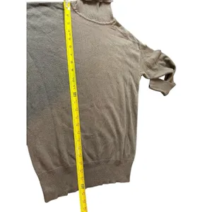 Gap Brown Pullover Soft Turtleneck Sweater Bishop Sleeve Cashmere Blend S thumbnail 8