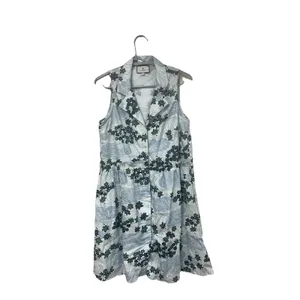 Tuckernuck Sleeveless Royal Shirt Dress Provence Breeze Floral Size Small thumbnail 2
