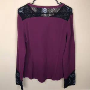 Harley-Davidson Women’s Henley Knit Skull Print Net Floral Embroidered Shirt thumbnail 5