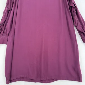 YYoung Fabulous and Broke Kaitlin Ruffle Cold Shoulder Cutouts Dress Plum Size L thumbnail 8