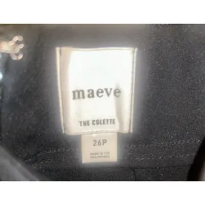 Anthropologie Maeve The Colette Crop Bow-Waist Pants Black Sz 26P NEW Boho Chic thumbnail 8