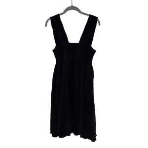 Natural Life Women's Black Cotton Gauze Midi Dress Boho XS NWT thumbnail 9