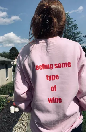 Gildan Wine Happy Sweatshirt thumbnail 7