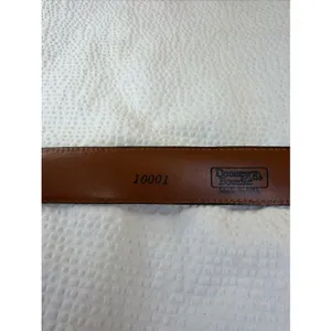 Dooney & Bourke Womens Black Leather Belt Brass Buckle 10001 Size 36 Made In USA thumbnail 4