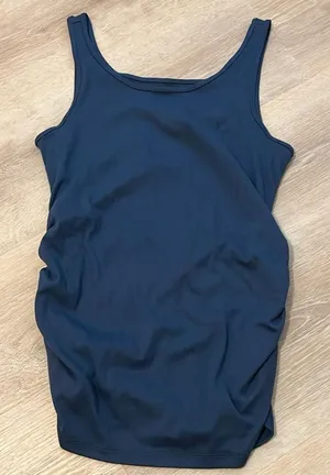Women’s Maternity Navy Tank Top Size Small Sonoma NWOT Layering thumbnail 1
