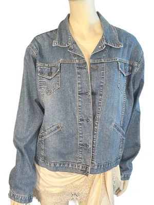 Levi’s Strauss Signature Vintage Denim Jacket Blue Size XL (16-18) EUC thumbnail 1