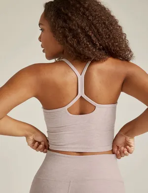Beyond Yoga Cropped Racerback Tank In Chai thumbnail 3