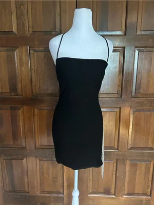 White Fox Boutique Come Back Mini Dress Black Size S Small LBD Cocktail‎ NWT thumbnail 3