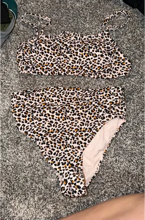 Xhilaration Leopard Print Bikini Set  thumbnail 1