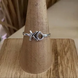 XO Ring, Hugs And Kisses Sterling Silver Ring thumbnail 2