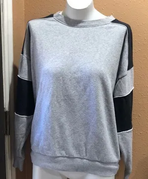 American eagle gray oversized sweatshirt thumbnail 1