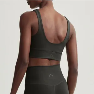 NWT Varley Free Soft Cori Bra Olive Green Sz Large $68‎ thumbnail 3