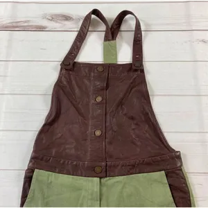What Goes Around Comes Around Womens Green Tempest Straight Leg Overalls Medium thumbnail 14