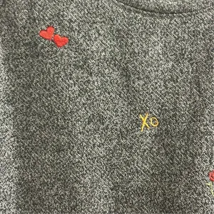 Lou & Grey Women's Gray Heart‎ Emoji Fleeceback Crew Neck Sweatshirt Size L thumbnail 5