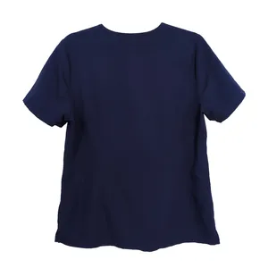 FIGS Navy Blue Catarina One-Pocket Scrub Top Short Sleeve Women's Large thumbnail 2