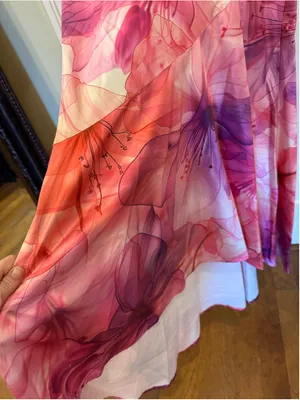 Women's Hello Molly One Shoulder Floral Dress Size 4 Pink Purple thumbnail 10