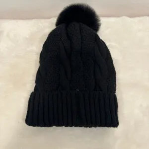 Detroit Lions beanie hat! NFL, winter warm, fuzzy, lined, black, cozy hat!! thumbnail 3