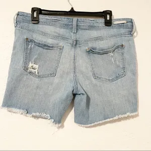 Pilcro And the Letterpress Jean Shorts Distressed Size 29 ‎ Blue Anthropologie thumbnail 2