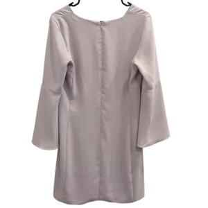 Amanda Uprichard Lilac Bolton Split‎ Bell Sleeve V-Neck Mini Shift Dress Medium thumbnail 3