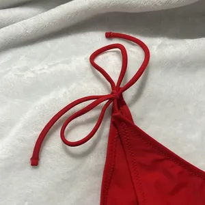 New Wild Fable Women’s Red String Bikini Bottoms Size Medium NWT thumbnail 3