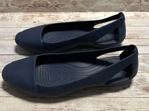 Crocs Sloane Flats Shoes Women's Size 11 Navy Blue Comfort Rubber NWOT thumbnail 4