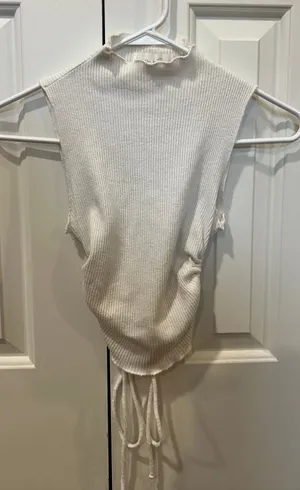 Grey Bandit White Tank Open Back thumbnail 1