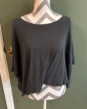 Women's Black Boxy Short-Sleeve Tee - Unbranded thumbnail 1