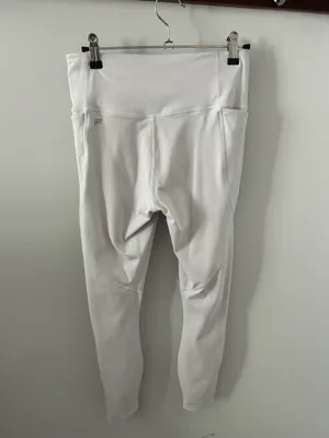 Fabletics White PureLuxe High-Waisted Crossover 7/8 Leggings thumbnail 3
