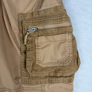 VTG Abercrombie & Fitch Paratrooper Cargo Pants Women's 0 Tan Low Rise Satin Y2K thumbnail 10