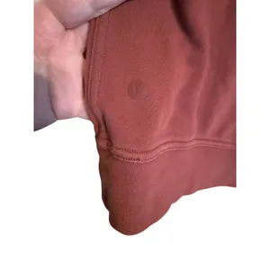 Lululemon M/L All Yours Graphic Hoodie Sweatshirt Dark Terracotta Earthy Neutral thumbnail 4