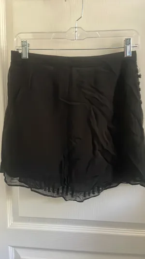 Black beaded mini skirt nasty gal thumbnail 3