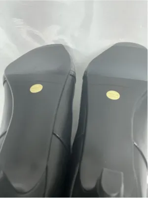 Woman’s Black Knee High Pull On Boots Square Toe Kitten Heel 9.5 thumbnail 7