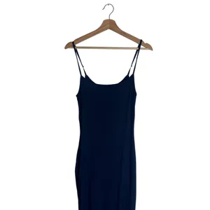 SKIMS Soft Lounge Long Slip Women's Ribbed Maxi Dress Navy XL thumbnail 2