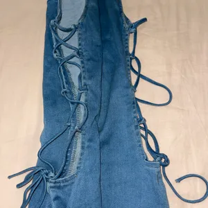Mebon Denim Dress Blue Size L thumbnail 6
