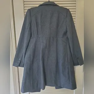 Women's Zara Basic Wool Blend Pea Coat thumbnail 5