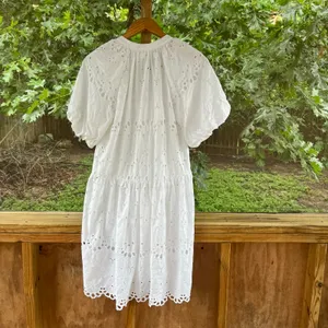 Anthropologie Women's Tallulah Lace Eyelet Dress White Size SP thumbnail 2