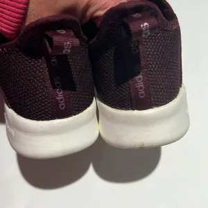 Adidas CLOUDFOAM Burgundy Tennis Shoe Size 6.‎ B60 thumbnail 7