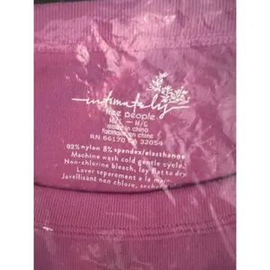 Free People Intimately Bella Rib Tank‎ Orchid Pink Size M/L Longline Crop thumbnail 3